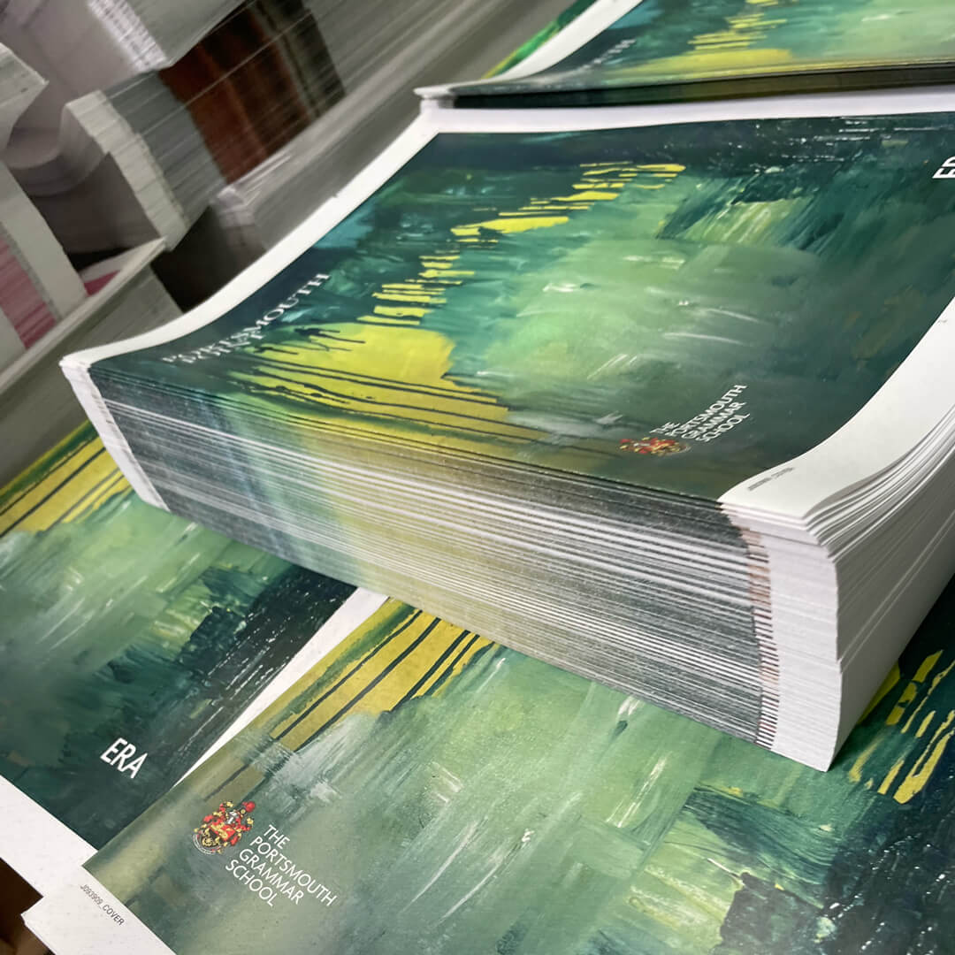 Portsmouth Grammar School Portsmouth Point printed cover waiting for binding