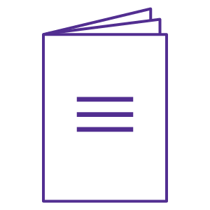 Brochure and print collateral icon
