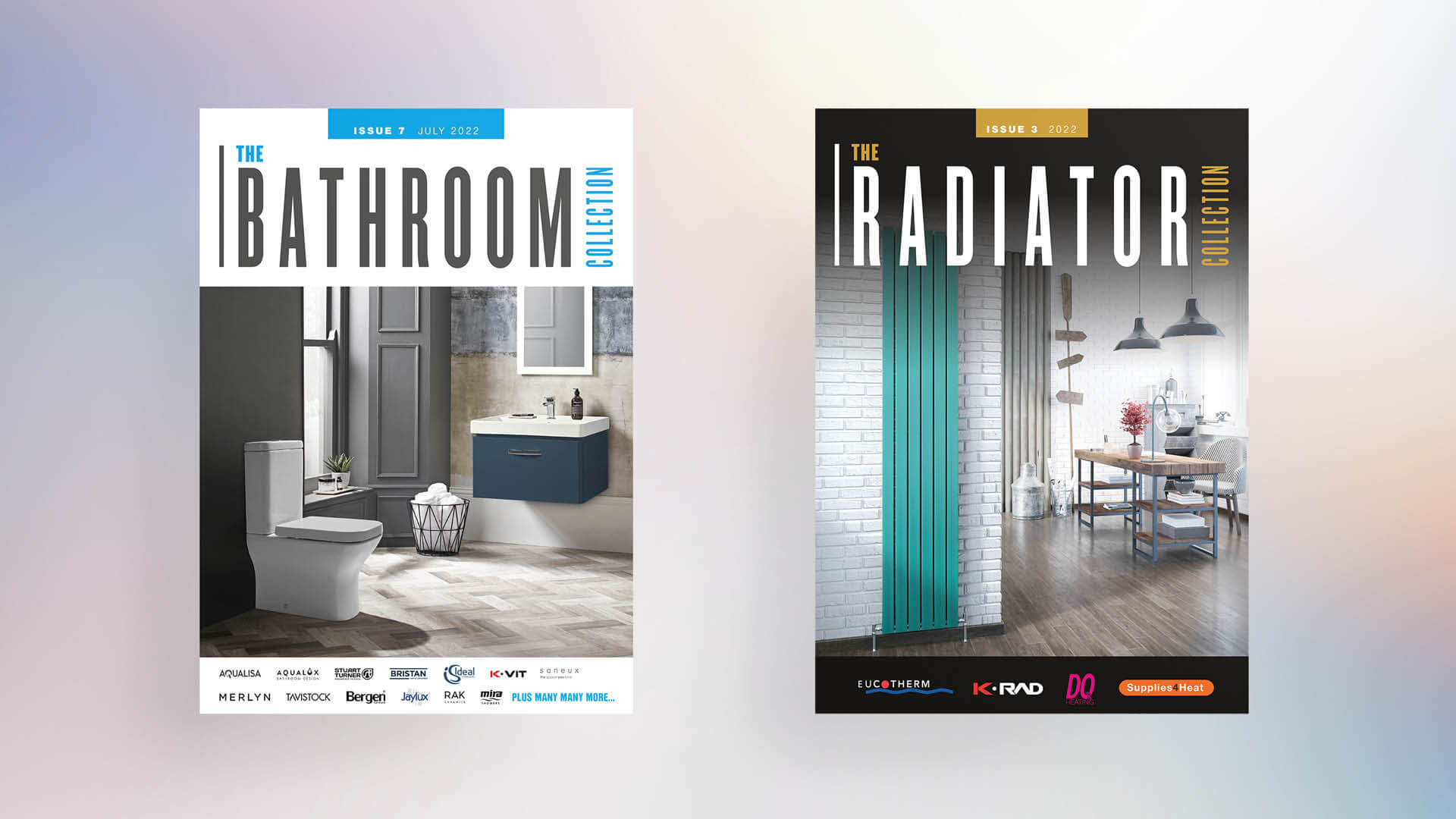 Example of Williams premium catalogue covers, bathroom and radiator