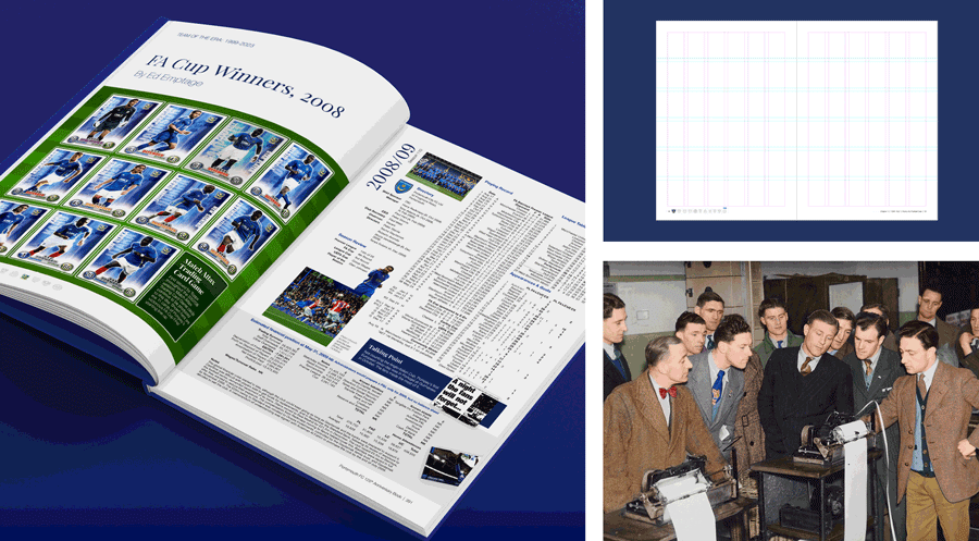 Series of elements from the Pompey 125 book
