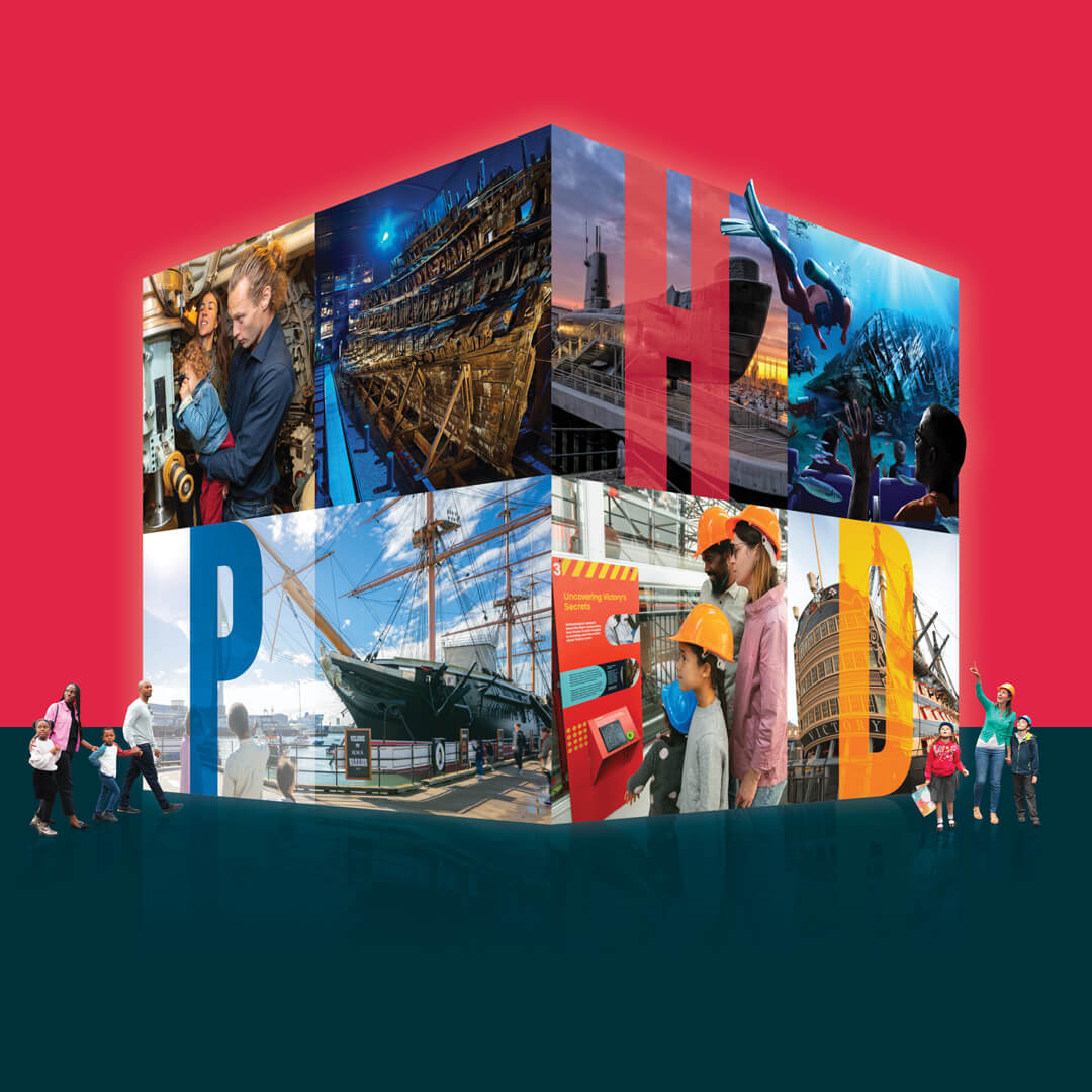 Portsmouth Historic Dockyard, Unexpected Experience main cube design