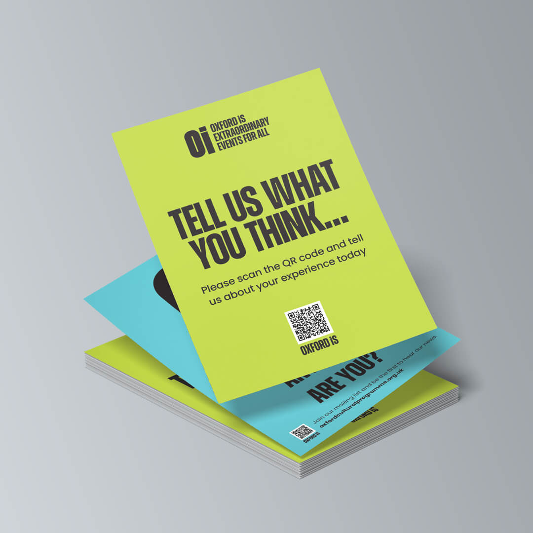 University of Oxford, Oi campaign postcard examples