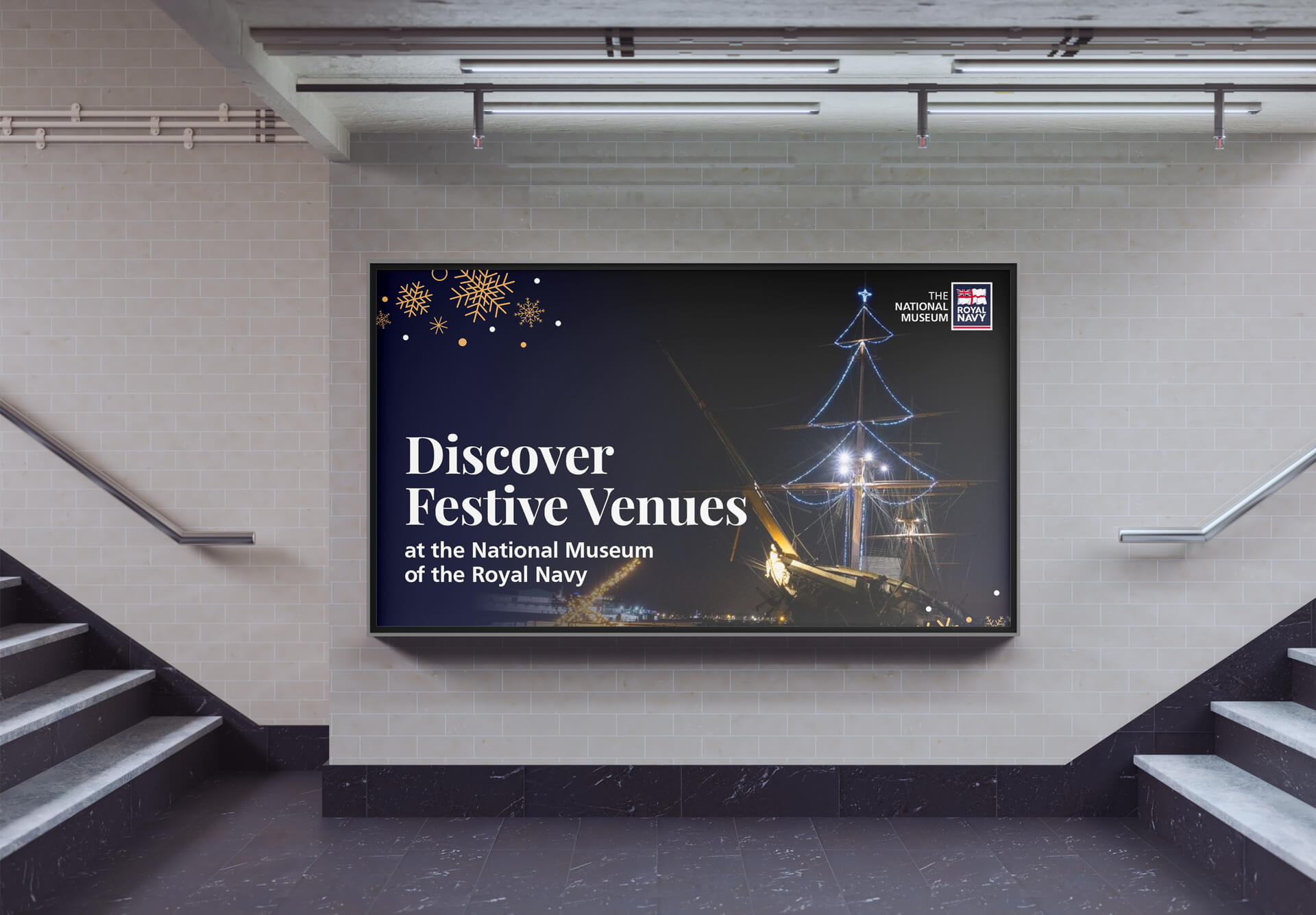 NMRN Advert for Discovering festive venues