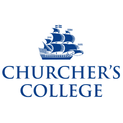 The logo of Churcher's College