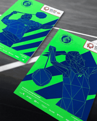A gif that showcases the printed materials The Graphic Design House has designed and printed for clients in the sports sector, from printed programmes to perfect bound books.