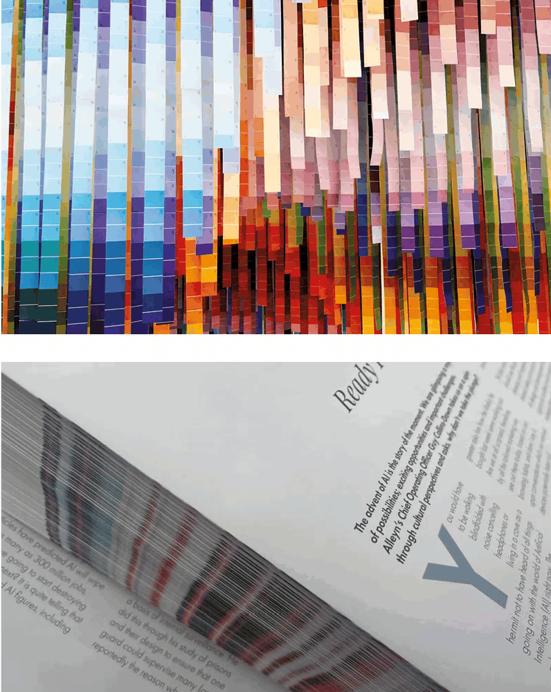 A roll of stickers with the circomedia logo on them mocked-up on a light background