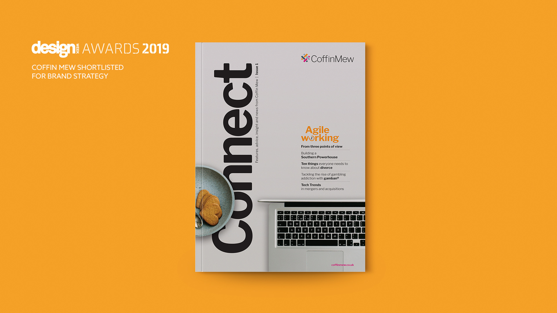 Coffin Mew Design Week Galapagos magazine before and after redesign