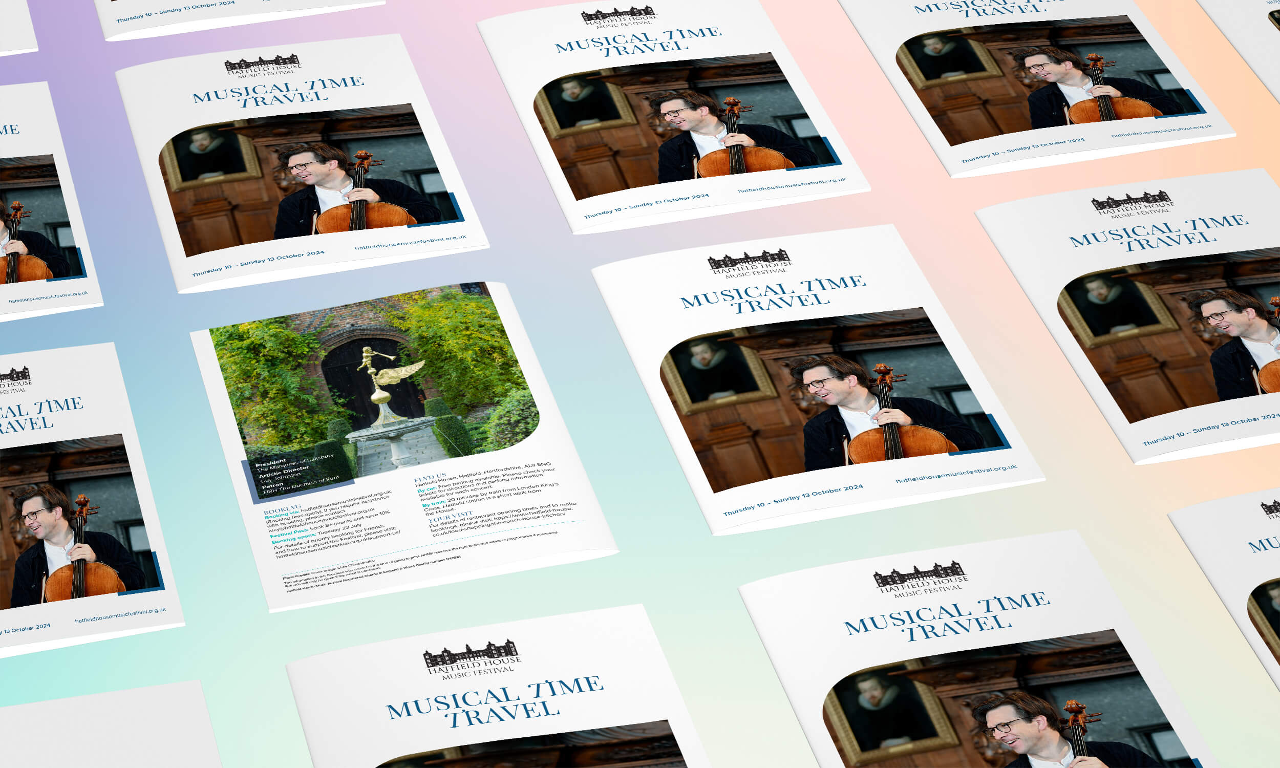 Design elements for Hatfield House brochure
