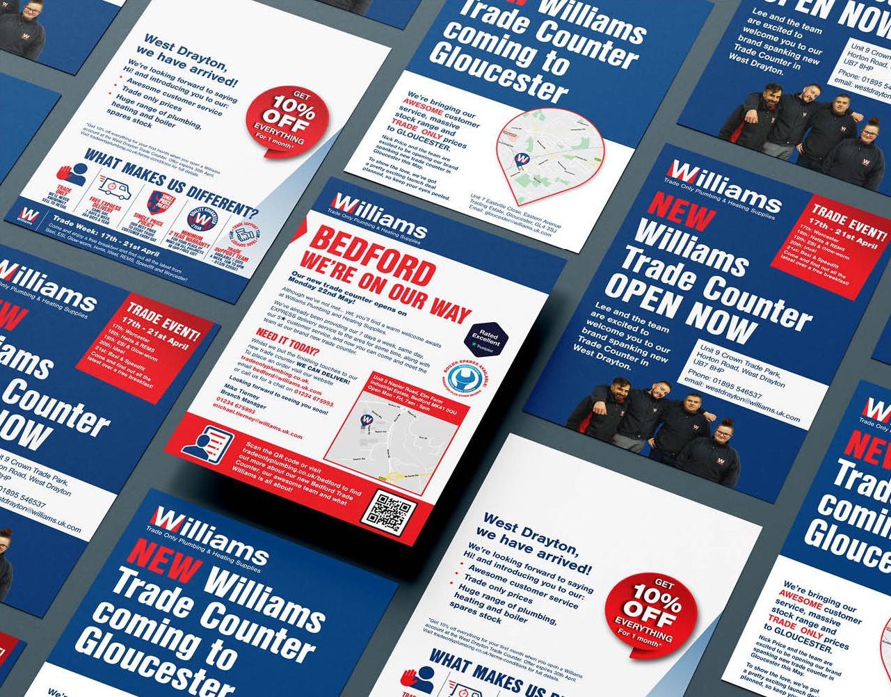 Williams Flyers A roll of stickers with the circomedia logo on them mocked-up on a light background