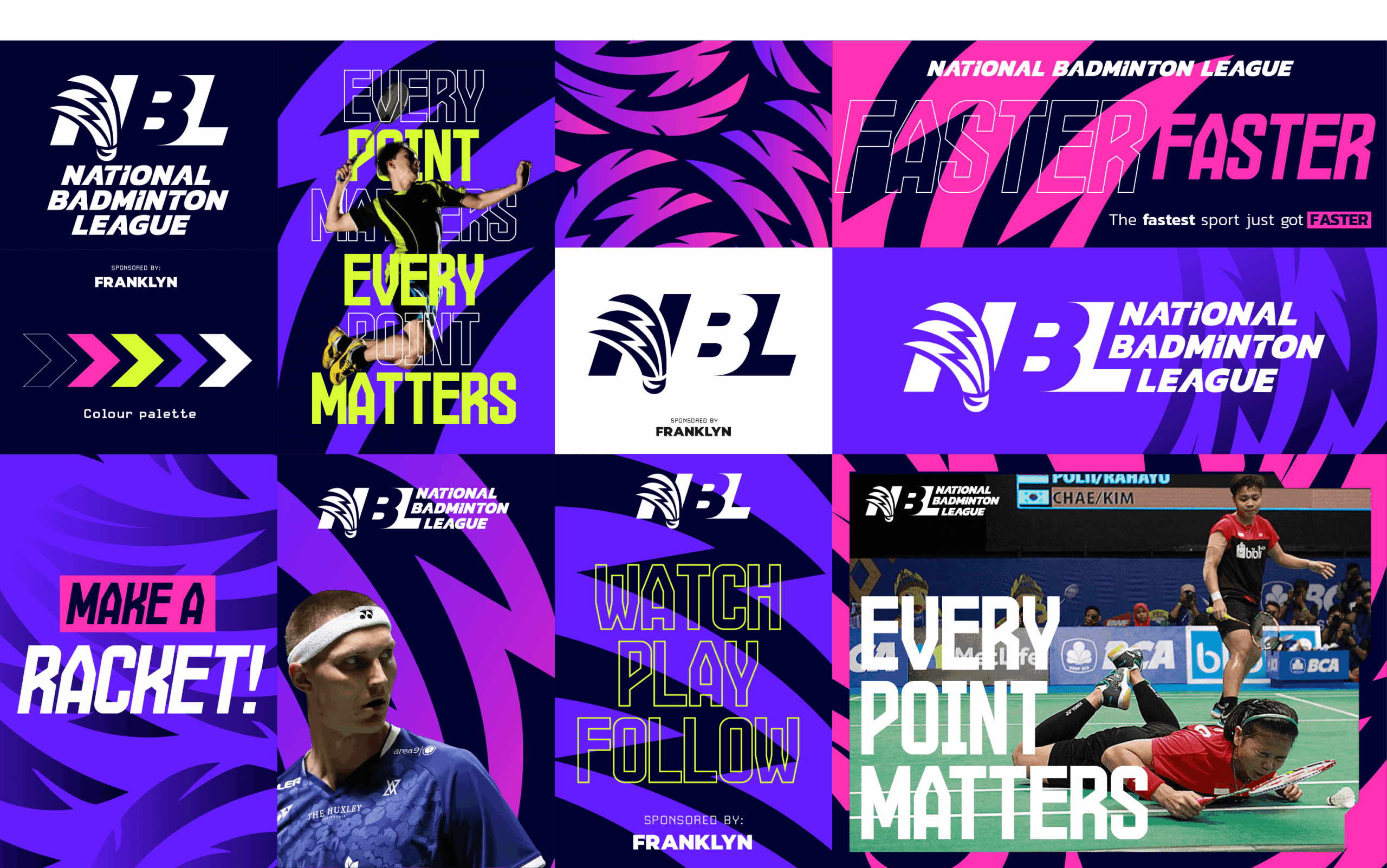 Styling for various graphical elements from social media to branding.