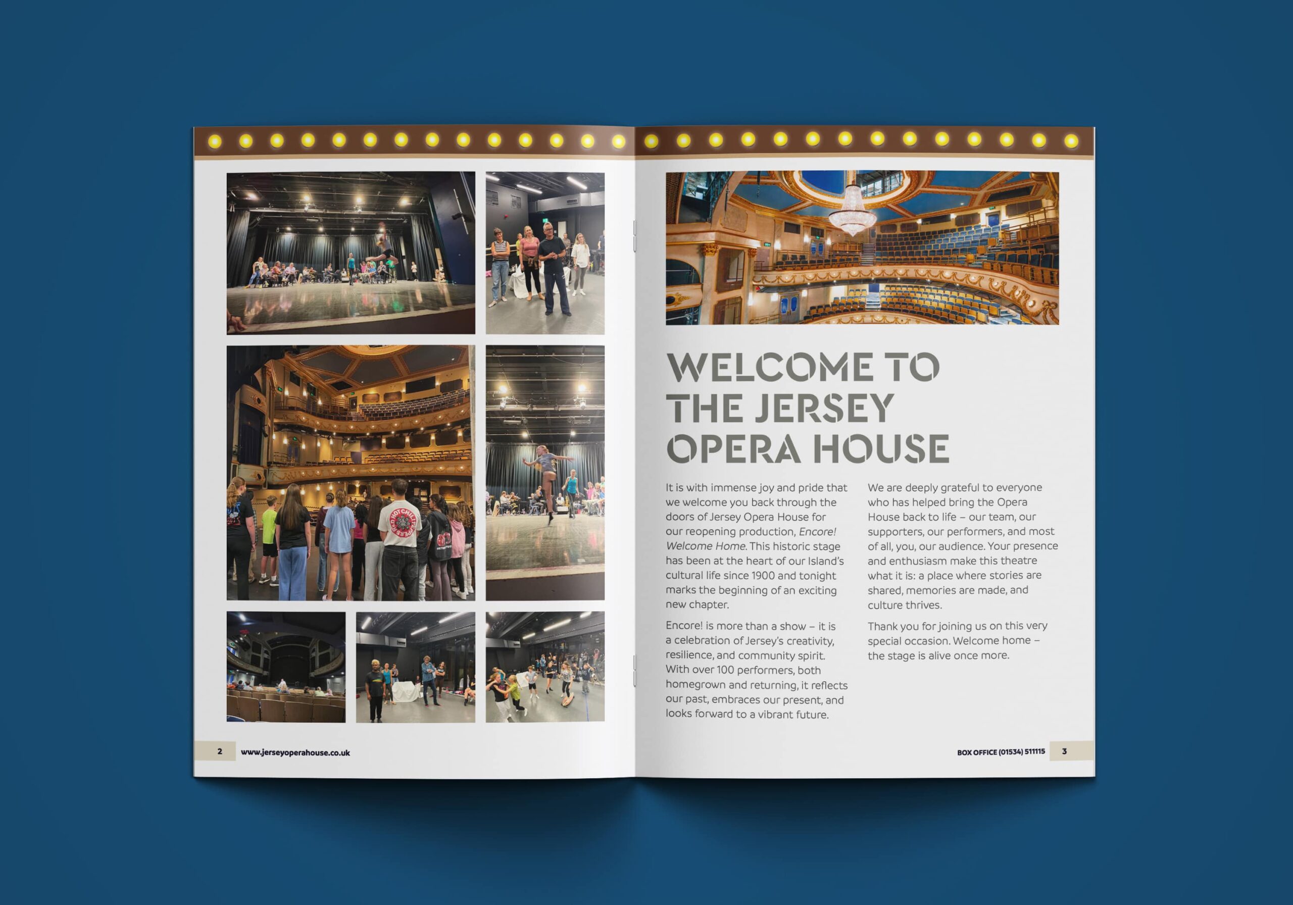 A roll of stickers with the circomedia logo on them mocked-up on a light background