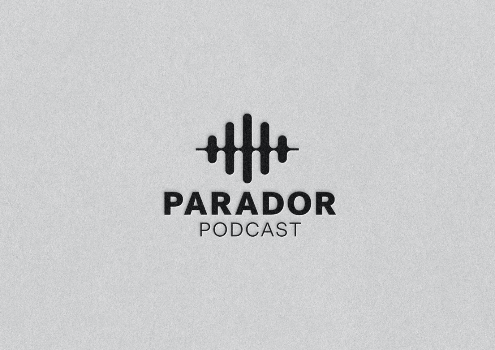 A graphic showing the logo of the Parador podcast logo, used for internal communications.