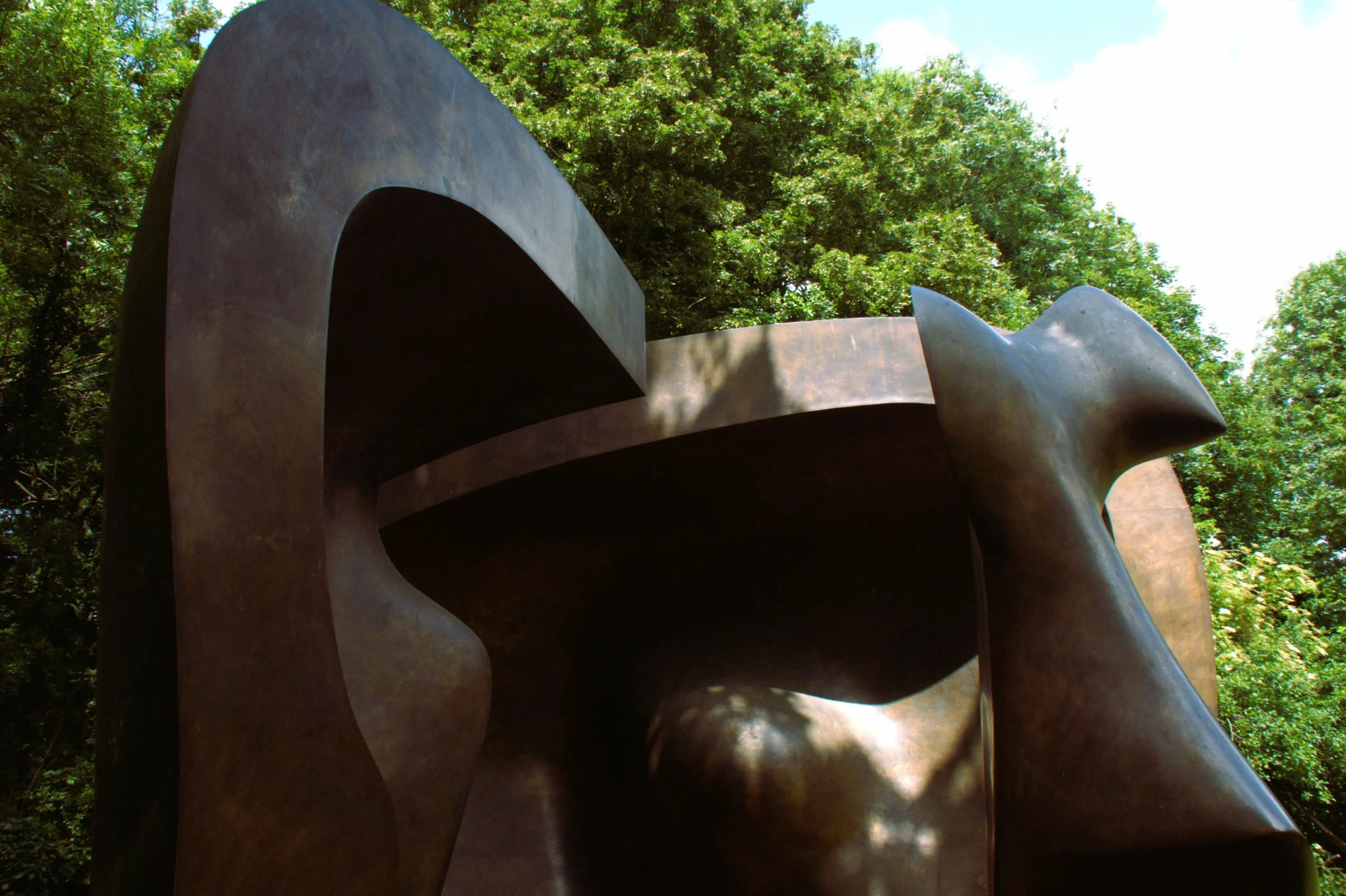 Image showing a close-up of a Henry Moore Sculpture.