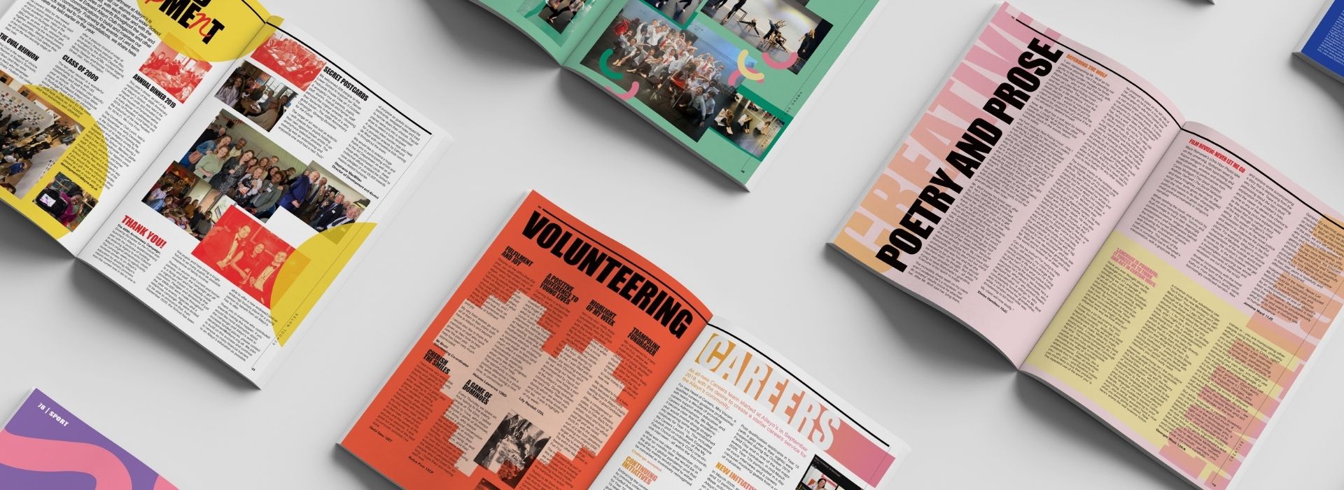 A mock-up of the Sport Industry Report 2026 front cover and spread on a orange background.