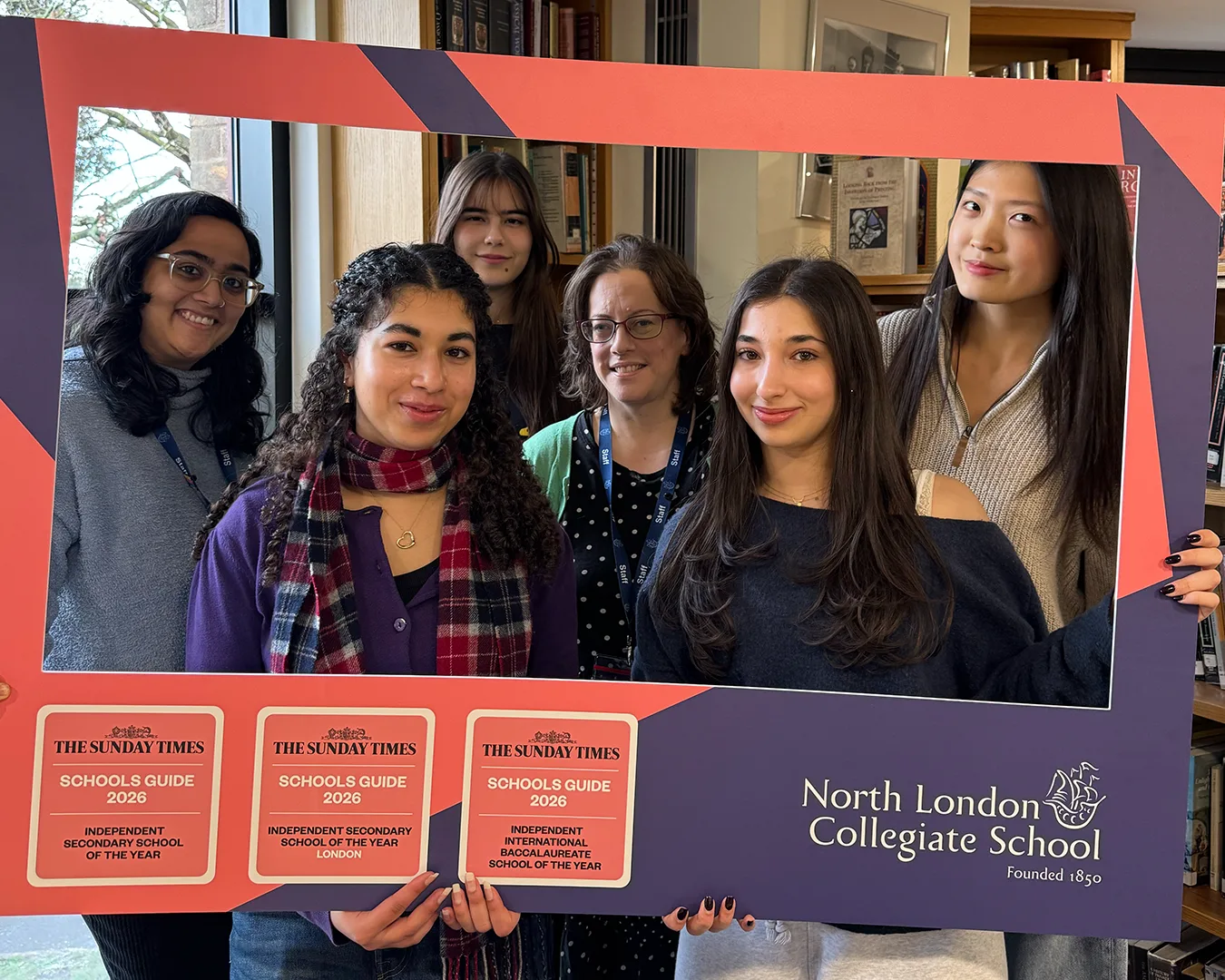 A photo showing a frame designed by TGDH for NLCS