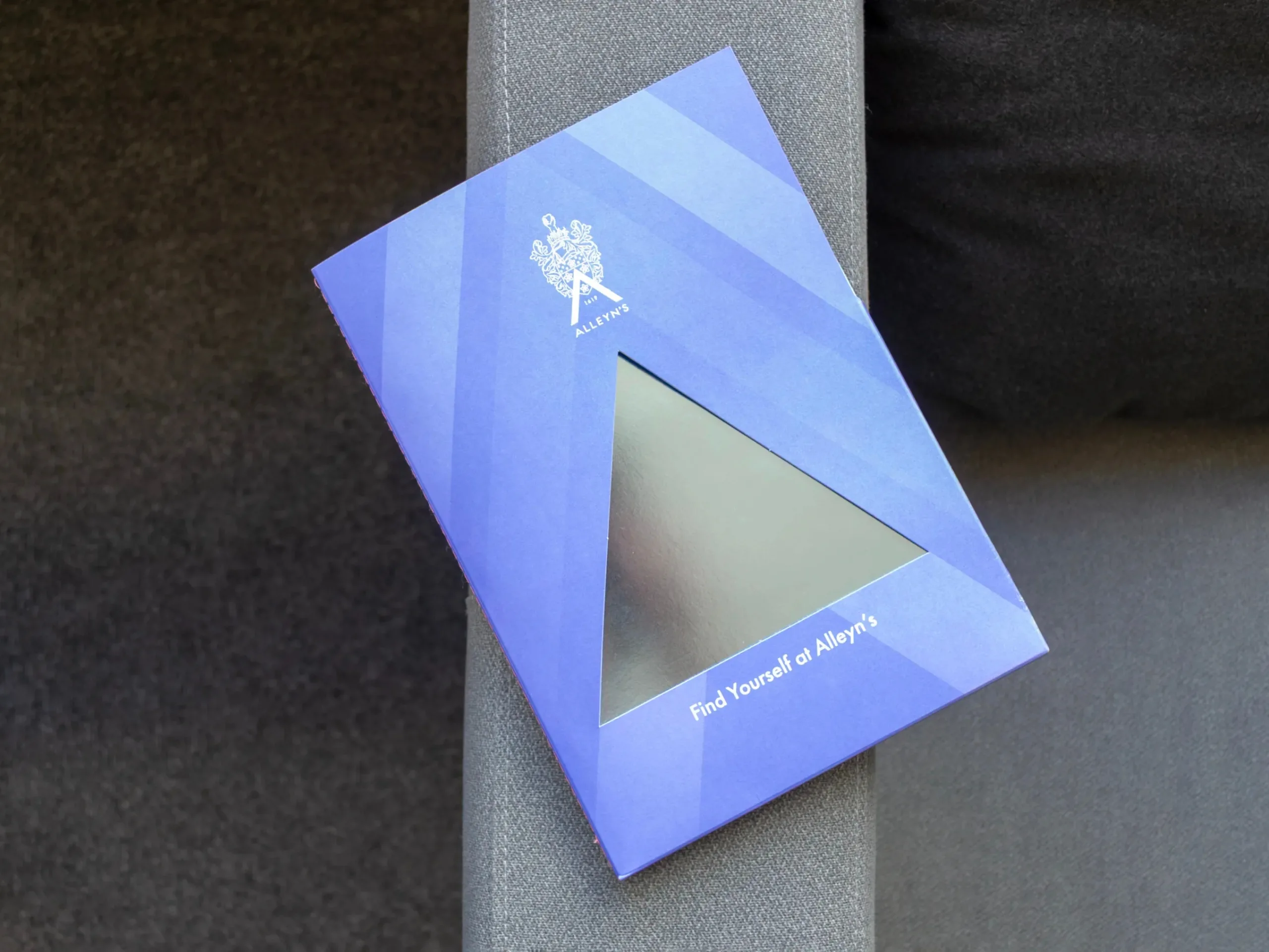 Alleyn's Prospectus Scaled The prospectus with the foiled admissions guide flat.